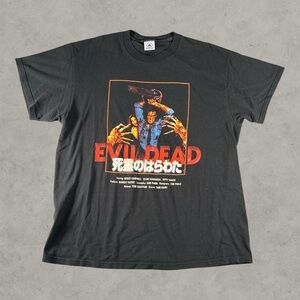 Vintage Evil Dead Shirt Mens Large Black 90s Horror Movie Promo Sam Raimi Rare